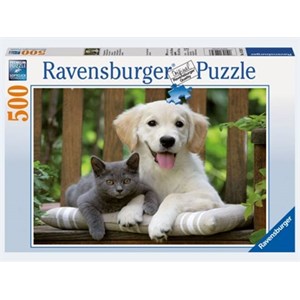 Ravensburger (14234) - "Friendly Opposites" - 500 pieces puzzle