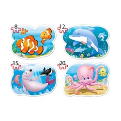 Castorland (B-043026) - "Underwater World" - 8 12 15 20 pieces puzzle