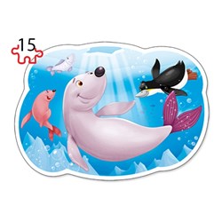 Castorland (B-043026) - "Underwater World" - 8 12 15 20 pieces puzzle