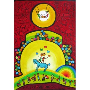 Grafika Kids (01788) - Anne Poire, Patrick Guallino: "Équilibre" - 12 pieces puzzle