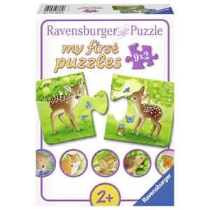 Ravensburger (07365) - "Cute Forest Animals" - 2 pieces puzzle