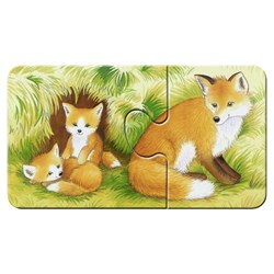 Ravensburger (07365) - "Cute Forest Animals" - 2 pieces puzzle