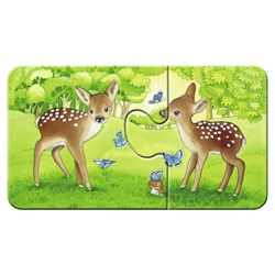 Ravensburger (07365) - "Cute Forest Animals" - 2 pieces puzzle
