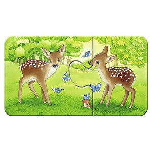 Ravensburger (07365) - "Cute Forest Animals" - 2 pieces puzzle