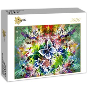 Grafika (01301) - "Spring Flowers and Butterflies" - 3900 pieces puzzle