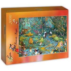 Grafika (T-00485) - François Ruyer: "Jungle" - 2000 pieces puzzle