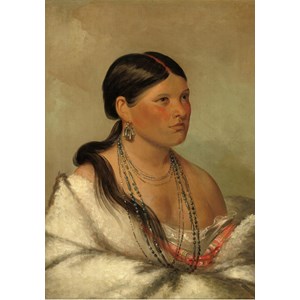 Grafika (02233) - George Catlin: "The Female Eagle, Shawano, 1830" - 1000 pieces puzzle
