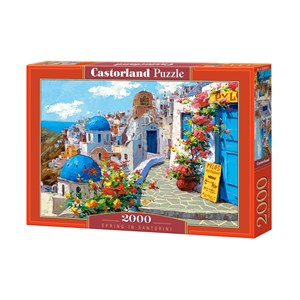 Castorland (C-200603) - "Spring in Santorini" - 2000 pieces puzzle