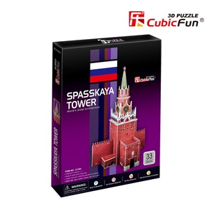 Cubic Fun (C118H) - "Spasskaya Tower" - 33 pieces puzzle