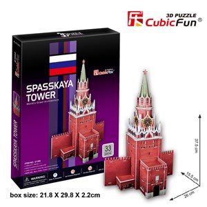 Cubic Fun (C118H) - "Spasskaya Tower" - 33 pieces puzzle