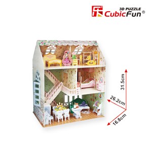 Cubic Fun (P645H) - "Dreamy Dollhouse" - 160 pieces puzzle